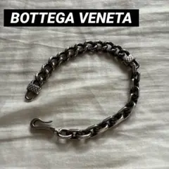 希少　ボッテガヴェネタ ブラックシルバー ブレスレット　ヴィンテージ　喜平 Bottega Veneta ボッテガヴェネタ ブラックシルバー ブレスレット
