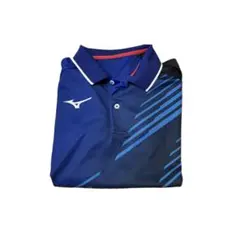 Mizuno スポーツポロシャツ 青黒