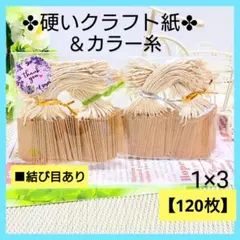 【B】値札／タグ（1×3／120枚) プライスタグ【硬い紙】のサムネイル