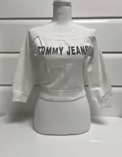 TOMMYJEANS オフショルダー トレーナースウェットtommy girl