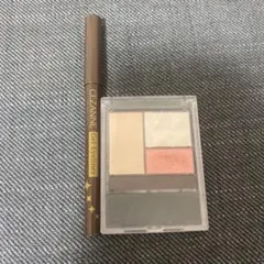 セザンヌ フォーカラーラメアイシャドウ・ジェルアイライナー30ブラウン セット