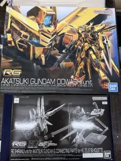 RG アカツキガンダム（オオワシ装 備）✕RGシラヌイ装備セット - メルカリ