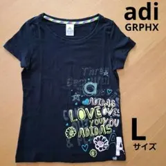 adidas アディダス 半袖Tシャツ adi GRPHX ブラック Lのサムネイル