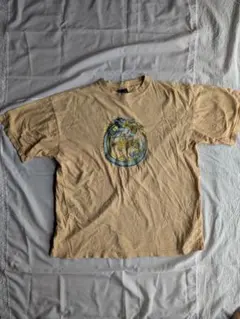 Stussy ドラゴン　 Tシャツ ベージュ 90年代　ヴィンテージ