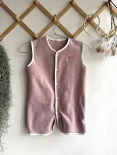 【クッカヤプー】フリース　スリーパー　80-100㎝ ピンク