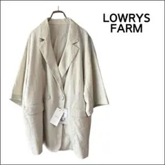 LOWRYS FARM ソフリネンダブルジャケット接触冷感UVカット 麻混 新品のサムネイル