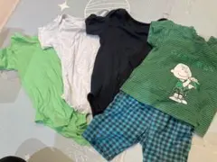 下着ロンパース3枚と、半ズボン、familiarＴシャツ80のまとめ売り