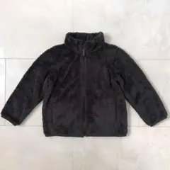 ユニクロ フリースジャケット フリース アウター ダークグレー 110