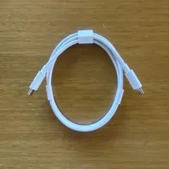 ホワイト USB-C 充電ケーブル 約1メートル