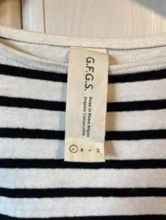 G.F.G.S. ジーエフジーエス オーガニックコットン ボーダーカットソー L
