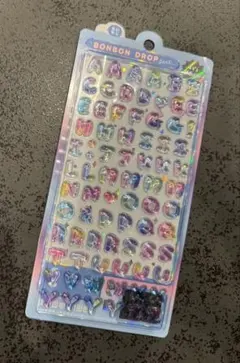 正規品　クーリア ボンボンドロップシール アルファベット レインボー