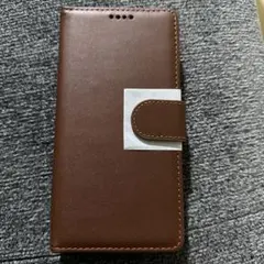 手帳型 iPhone13用ケース ブラウン
