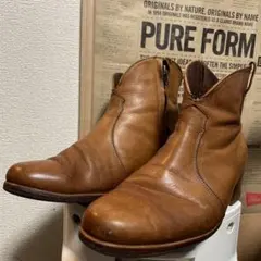 USA製80's【フローシャイム】希少ヴィンテージサイドジップ ウエスタンブーツ