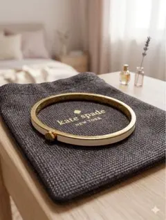 kate spade ゴールド ホワイト バングル