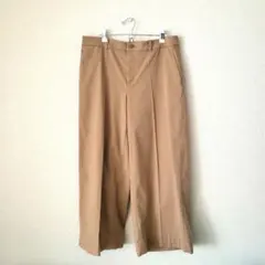 ユニクロ　UNIQLO　ワイドチノパンツ　大きいサイズ　ベージュ