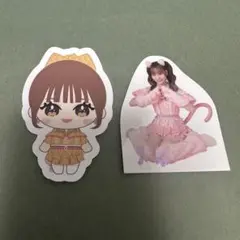 ＝LOVE イコラブ 大場花菜 フレークシール ステッカー ぬいぐるみ 猫 id