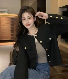 2026年最新】ゴールドボタンツイードジャケットの人気アイテム - メルカリ