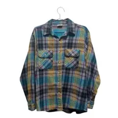 90s FIVE BROTHER チェック柄ネルシャツ Lサイズ　ビンテージ