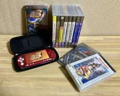 PSP-3000 レッド/ホワイト ストリートファイター等 動作確認済み