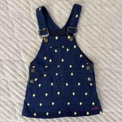 【X-girl】稲妻柄デニムワンピース 90cm