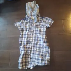 babyGap チェック柄ロンパース 80