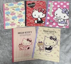 【新品未使用】ハローキティ　平成ノート五冊セット