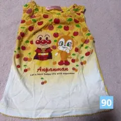 アンパンマン タンクトップ　ノースリーブカットソー　ドキンちゃん　90