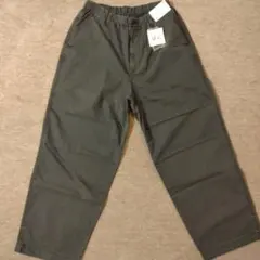 新品　uniqlo c ユニクロ　ワイド　パラシュート　デニム　パンツ　ブラック