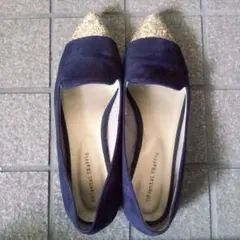 Oriental Traffic ネイビー フラットシューズ　24cm