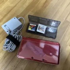 液晶美品　ニンテンドー　3DS フレアレッド
