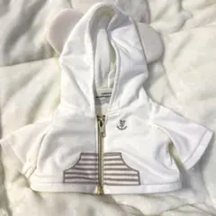 DisneySeaディズニーシー　ダッフィー用着せ替え服　パーカー　白