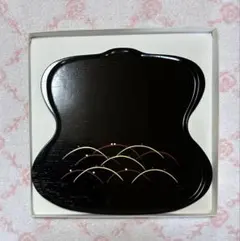 未使用 】 象彦 菓子盆 瓢盆 漆器 金彩蒔絵