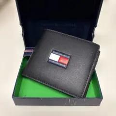 TOMMY JEANS ブラック 二つ折り財布 箱付き