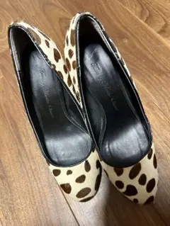 ツルバイマリコオイカワ ダルメシアン柄ハラコハイヒールのサムネイル