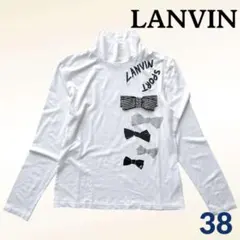 LANVIN SPORT タートルネック カットソー 38 白 リボン ロゴのサムネイル