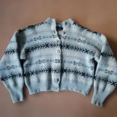 ノルディックセーター 水色