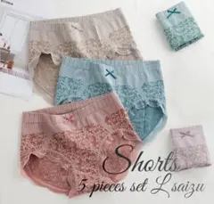 新品　L レディースショーツ 　温活　まとめ売り　インナー　妊活　5枚