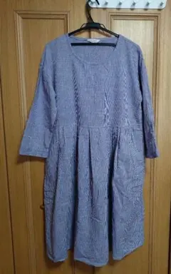 【新品】SUN VALLEY チェックワンピース　ゆったりのサムネイル