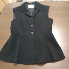 ANAYI ベスト ジレ ブラック 38