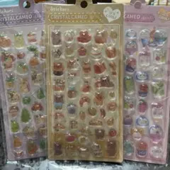 W*e様 3Dシール 立体シール 3種 食べ物