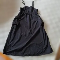 お値下げ中美品niko and…黒 キャミワンピース ウエストドローストリング