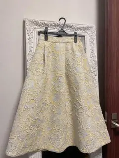 chesty スカート　花柄　黄色