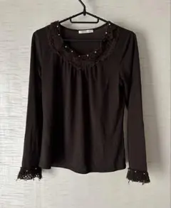 ●axes femme ブラウンカットソー●