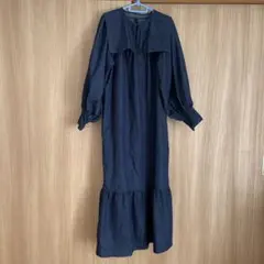 チャオパニック　デニム　ワンピース　セーラー風