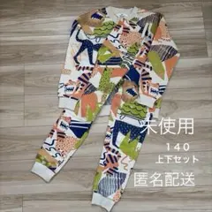 H&M 140 アニマル　スウェット　上下　セット　カラフル　動物　新品未使用
