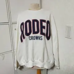 RODEO CROWNS ホワイト スウェット
