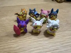 全7種セット フィギュアコレクション メガポンチョを着たピカチュウ