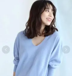 ジャスグリッティー　ウールカシミヤホールガーメントプルオーバー （ダスティー）2