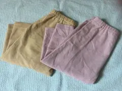 ユニクロ　7部丈　エアリズムリラックスフィットレギンス　2枚セット　100