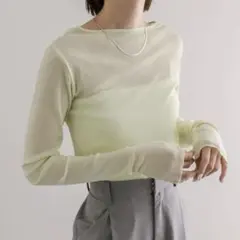 mystic シアー トップス